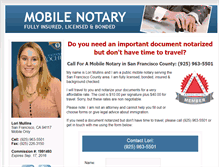 Tablet Screenshot of lorisfnotary.com